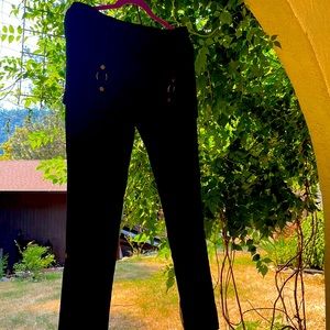 Slacks with a skirt on the top.